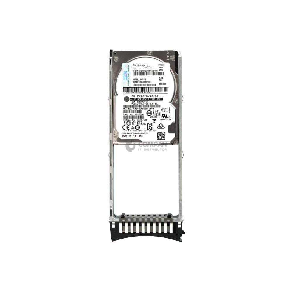 00ND132 IBM HARD DRIVE 1.2TB 10K  SAS 2.5 SFF SED HOT-SWAP